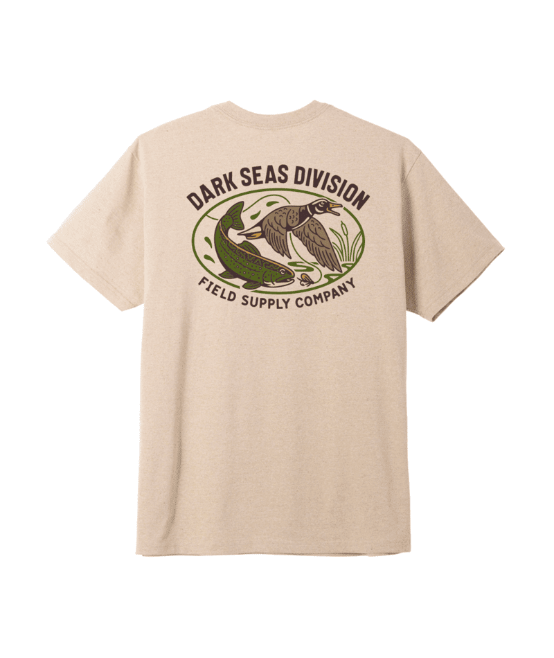 DARK SEAS Creek Country T-Shirt Heather Sand Men's Short Sleeve T-Shirts Dark Seas 