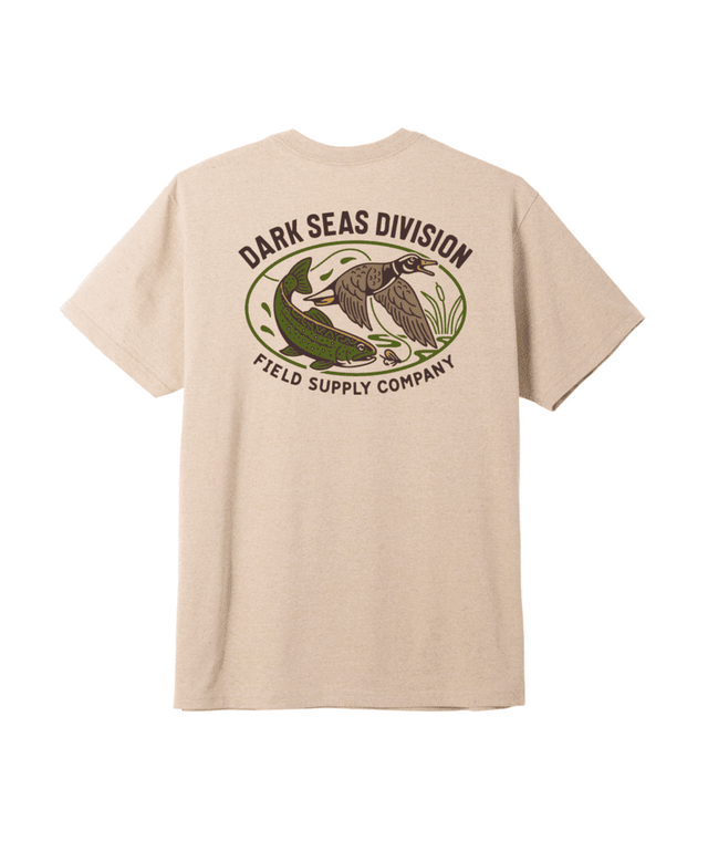 DARK SEAS Creek Country T-Shirt Heather Sand Men's Short Sleeve T-Shirts Dark Seas 