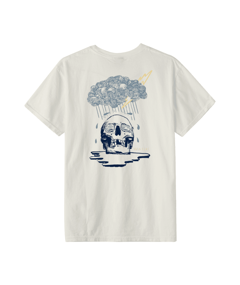 DARK SEAS Rain Cloud Pigment T-Shirt Antique White Men's Short Sleeve T-Shirts Dark Seas 