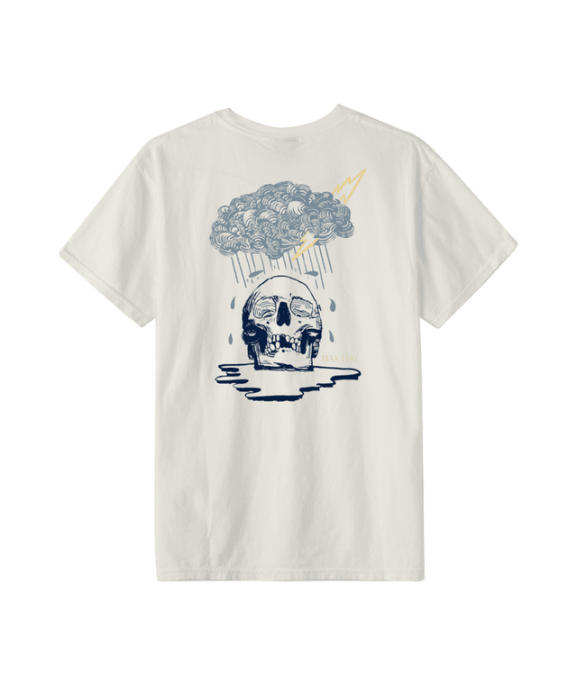 DARK SEAS Rain Cloud Pigment T-Shirt Antique White Men's Short Sleeve T-Shirts Dark Seas 