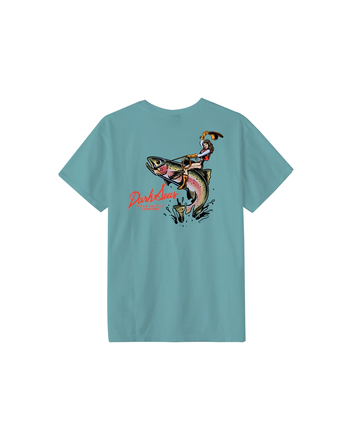 DARK SEAS Rainbow Rider T-Shirt Aqua Men's Short Sleeve T-Shirts Dark Seas 