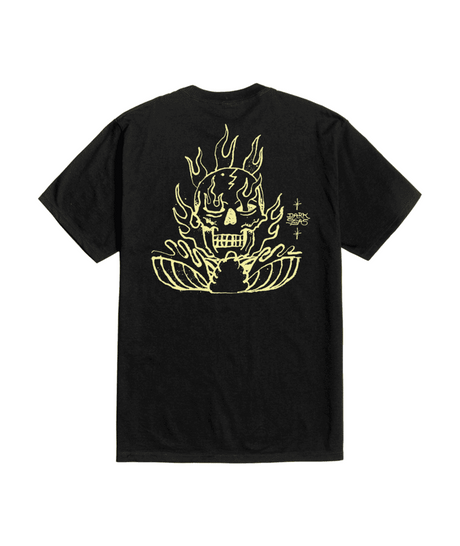 DARK SEAS Hot Head Pigment T-Shirt Black Men's Short Sleeve T-Shirts Dark Seas 