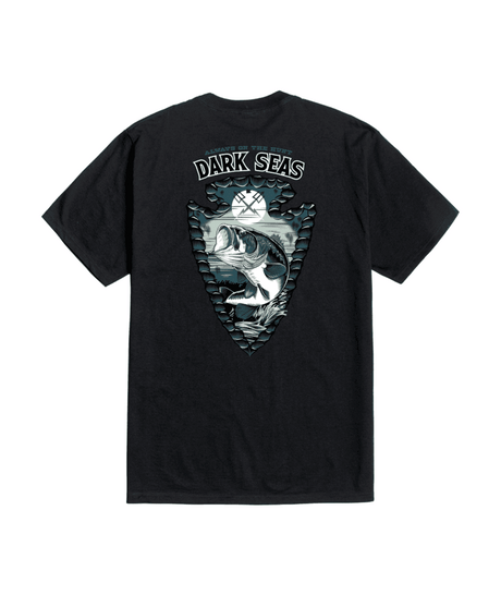 DARK SEAS Camp Arrowwood Pigment T-Shirt Black Men's Short Sleeve T-Shirts Dark Seas 