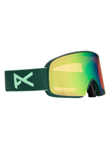 ANON M6 Brunswick Green - Perceive Variable Green + Perceive Cloudy Pink + MFI Face Mask Snow Goggle Snow Goggles Anon 