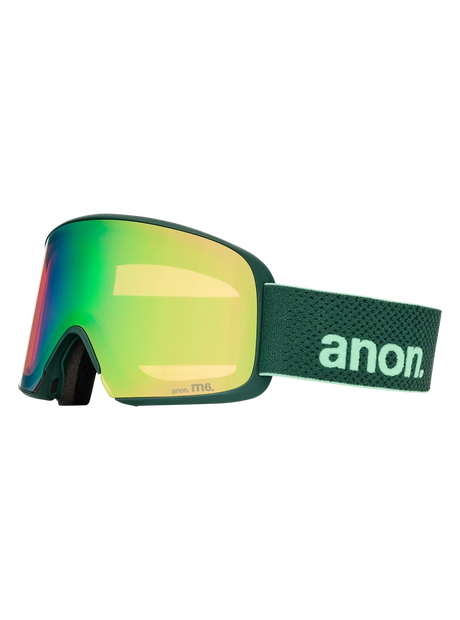 ANON M6 Brunswick Green - Perceive Variable Green + Perceive Cloudy Pink + MFI Face Mask Snow Goggle Snow Goggles Anon 