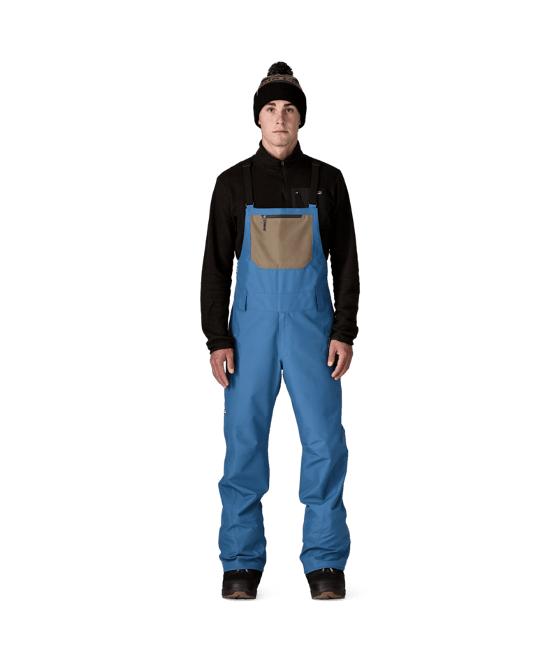PATAGONIA Powder Town Bib Snow Pants Clement Blue 2026 Men's Snow Bib Pants Patagonia 