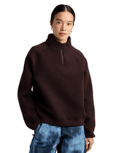 BURTON Women's SpaceCloud 1/4 Zip Top Bear Hug Brown Heather Women's Base Layers Burton 