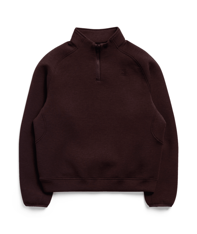 BURTON Women's SpaceCloud 1/4 Zip Top Bear Hug Brown Heather Women's Base Layers Burton 