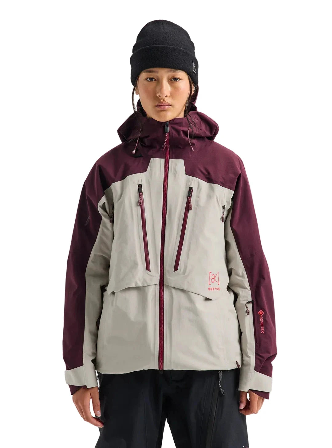 BURTON Women' [ak] Swash Synthetic Insulated GORE-TEX 2L Snow Jacket Rum Raisin/Chinchilla Grey 2027 Women's Snow Jackets Burton 