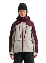 BURTON Women' [ak] Swash Synthetic Insulated GORE-TEX 2L Snow Jacket Rum Raisin/Chinchilla Grey 2027 Women's Snow Jackets Burton 
