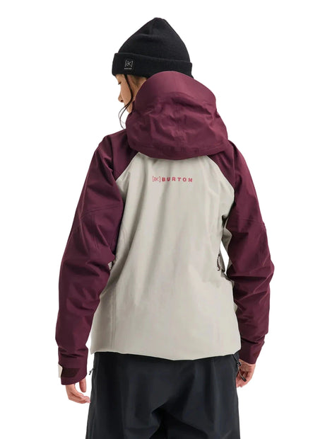 BURTON Women' [ak] Swash Synthetic Insulated GORE-TEX 2L Snow Jacket Rum Raisin/Chinchilla Grey 2027 Women's Snow Jackets Burton 