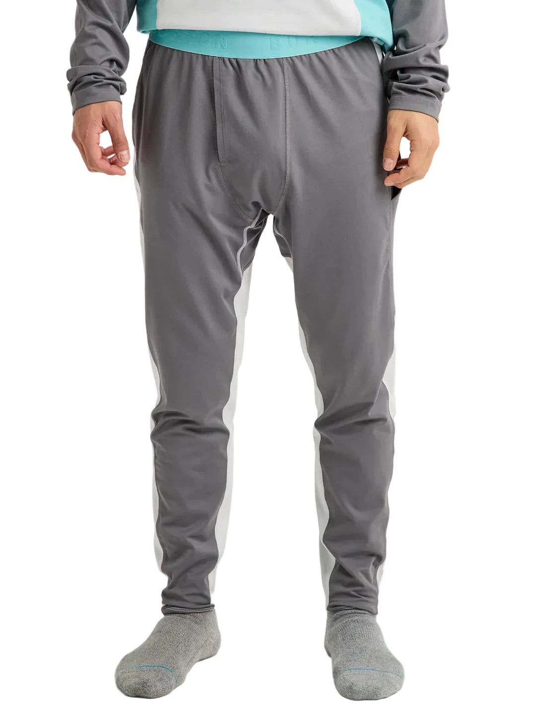 BURTON Synthetic Midweight Base Layer Pants Gotham Grey/Grey Cloud Men's Base Layers Burton 