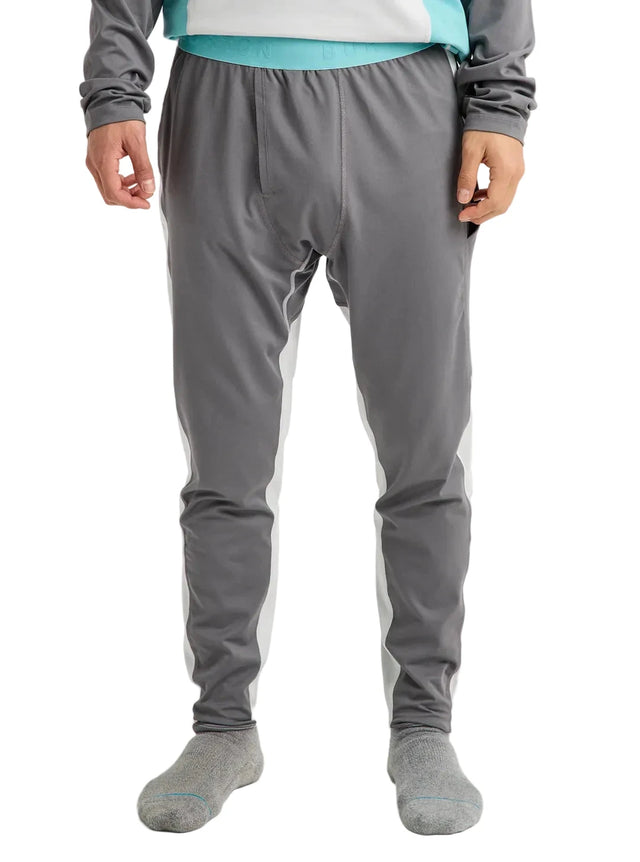 BURTON Synthetic Midweight Base Layer Pants Gotham Grey/Grey Cloud Men's Base Layers Burton 
