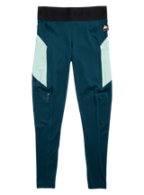 BURTON Women's Synthetic Midweight Base Layer Pants Atlantic Teal/Spring Frost Women's Base Layers Burton 