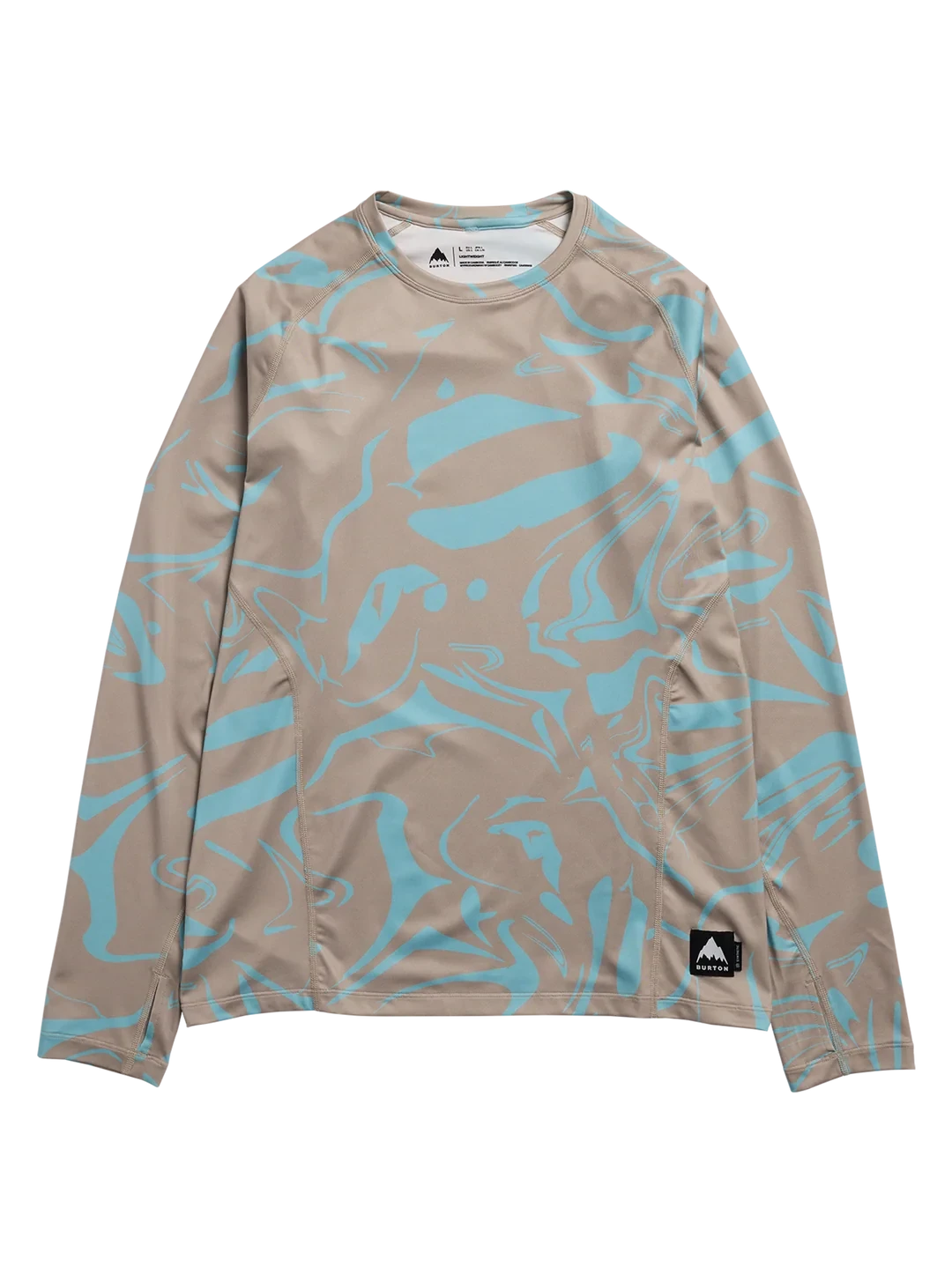 BURTON Synthetic Lightweight Base Layer Crewneck Liquid Mineral Men's Base Layers Burton 