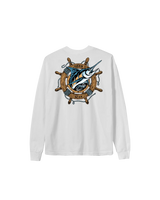 DARK SEAS Waterlogged Long Sleeve T-Shirt White Men's Long Sleeve T-Shirts Dark Seas 