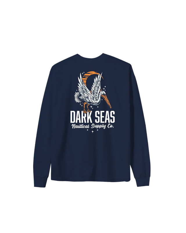 DARK SEAS Nite Flyer Long Sleeve T-Shirt Navy Men's Long Sleeve T-Shirts Dark Seas 