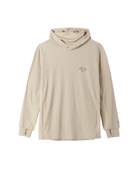 DARK SEAS Bimini Hooded UV Long Sleeve T-Shirt Khaki Men's Long Sleeve T-Shirts Dark Seas 