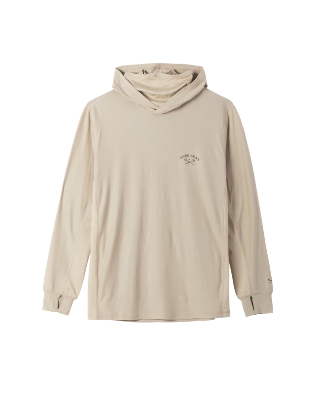 DARK SEAS Bimini Hooded UV Long Sleeve T-Shirt Khaki Men's Long Sleeve T-Shirts Dark Seas 