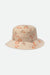 BRIXTON Women's Petra Packable Bucket Hat Whitecap/Whitecap Women's Hats Brixton 
