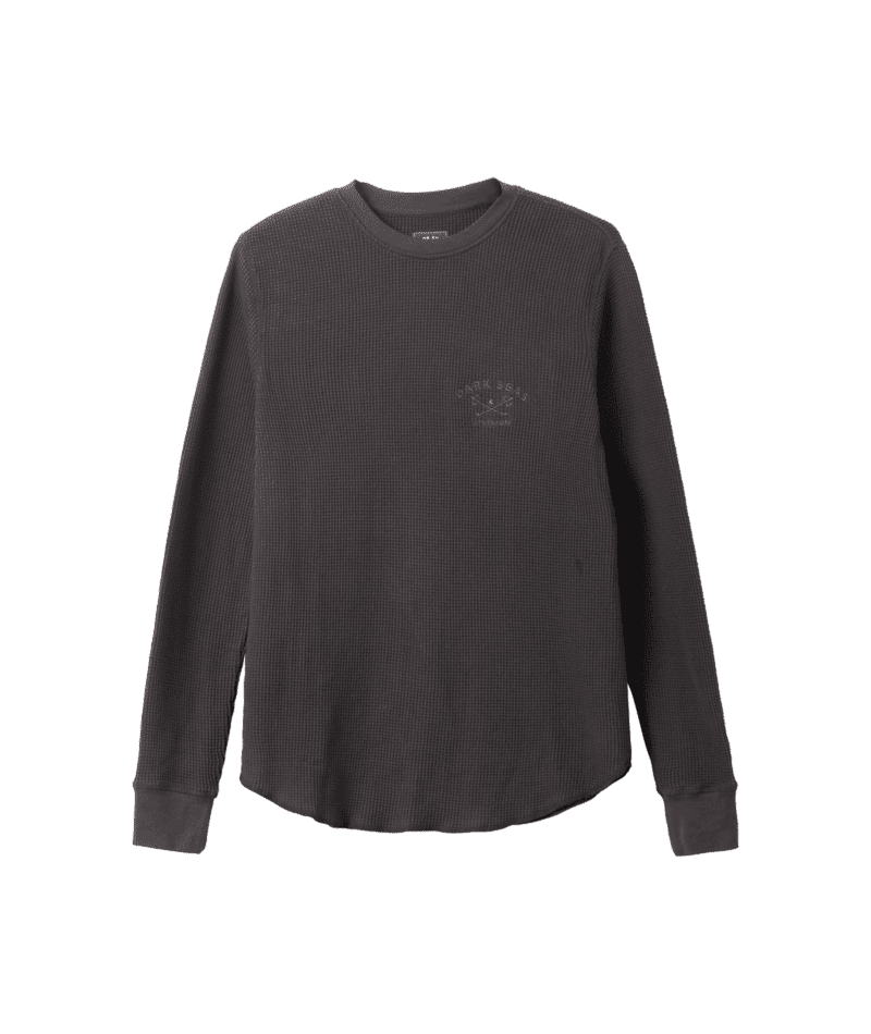 DARK SEAS Conley Knit Long Sleeve Thermal Shirt Black Men's Long Sleeve T-Shirts Dark Seas 