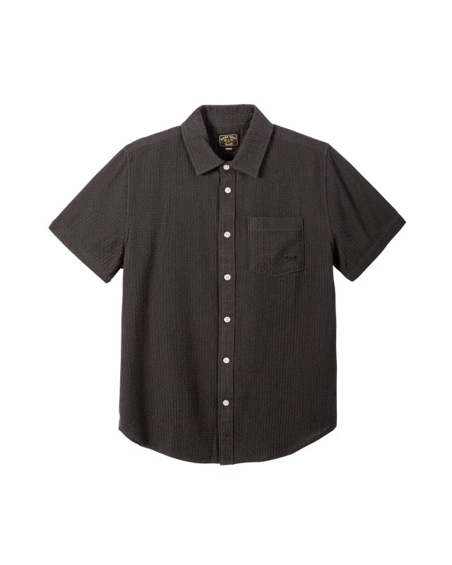 DARK SEAS Tonal Button Up Shirt Black Men's Short Sleeve Button Up Shirts Dark Seas 