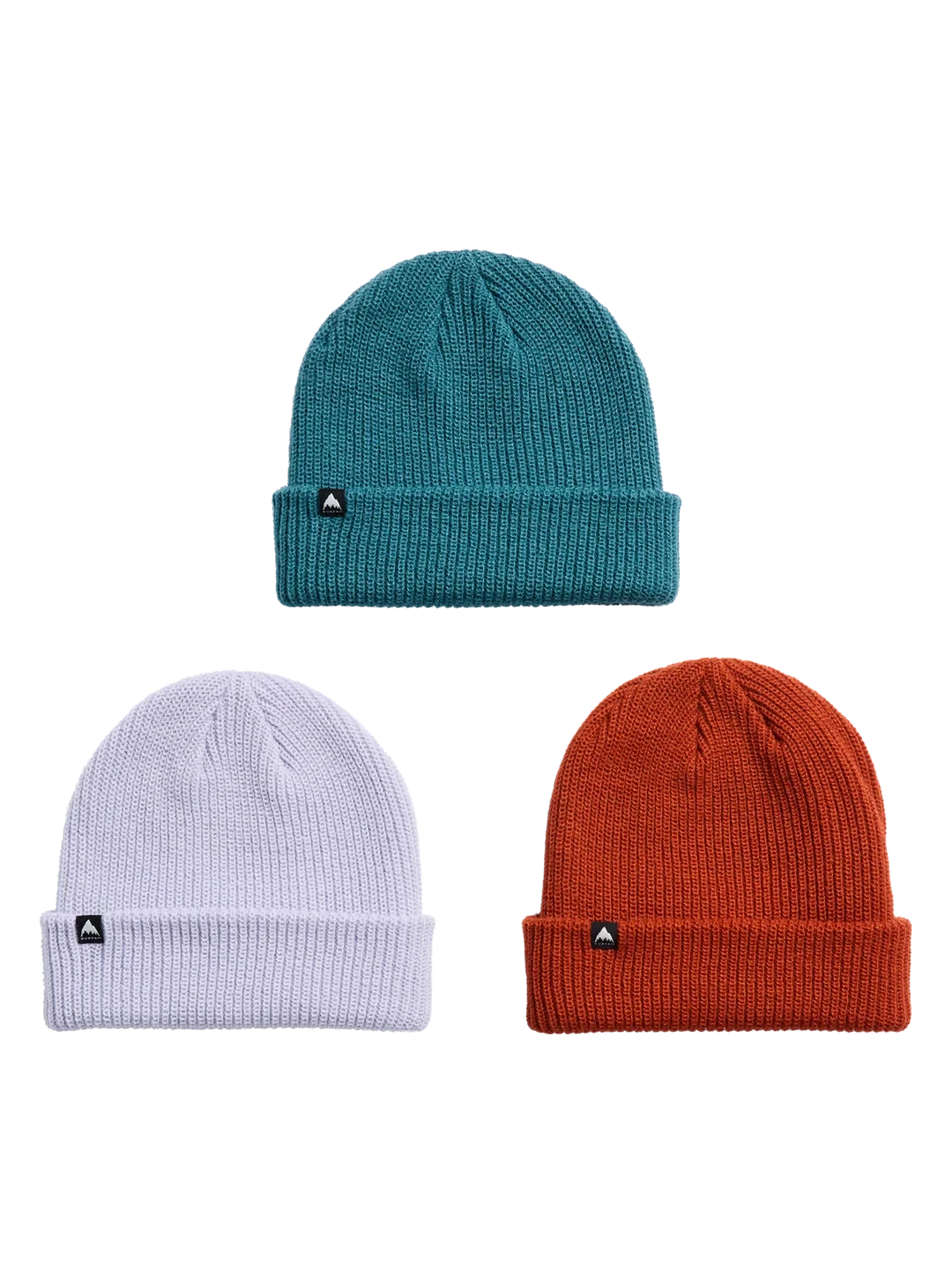 BURTON DND Beanie 3 Pack Atlantic Teal/Spiced Chai/Moondust Purple Women's Beanies Burton 