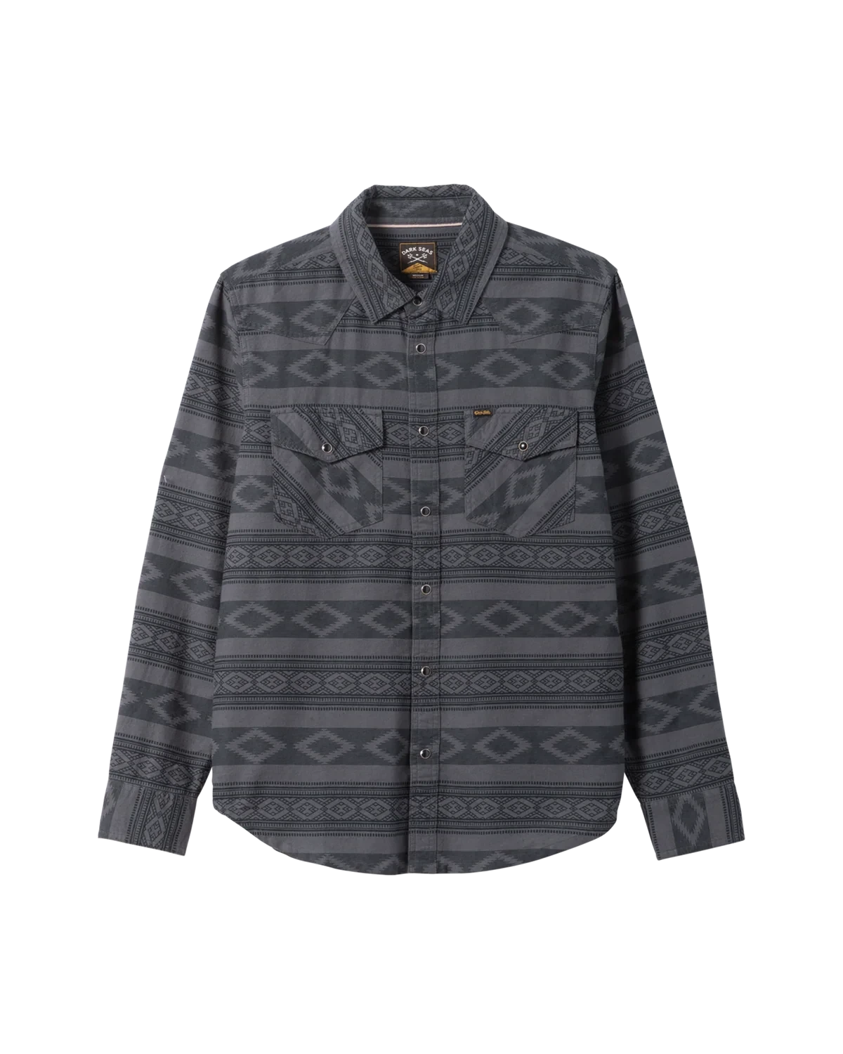 DARK SEAS Austin Woven Long Sleeve Button Up Shirt Indigo Men's Long Sleeve Button Up Shirts Dark Seas 