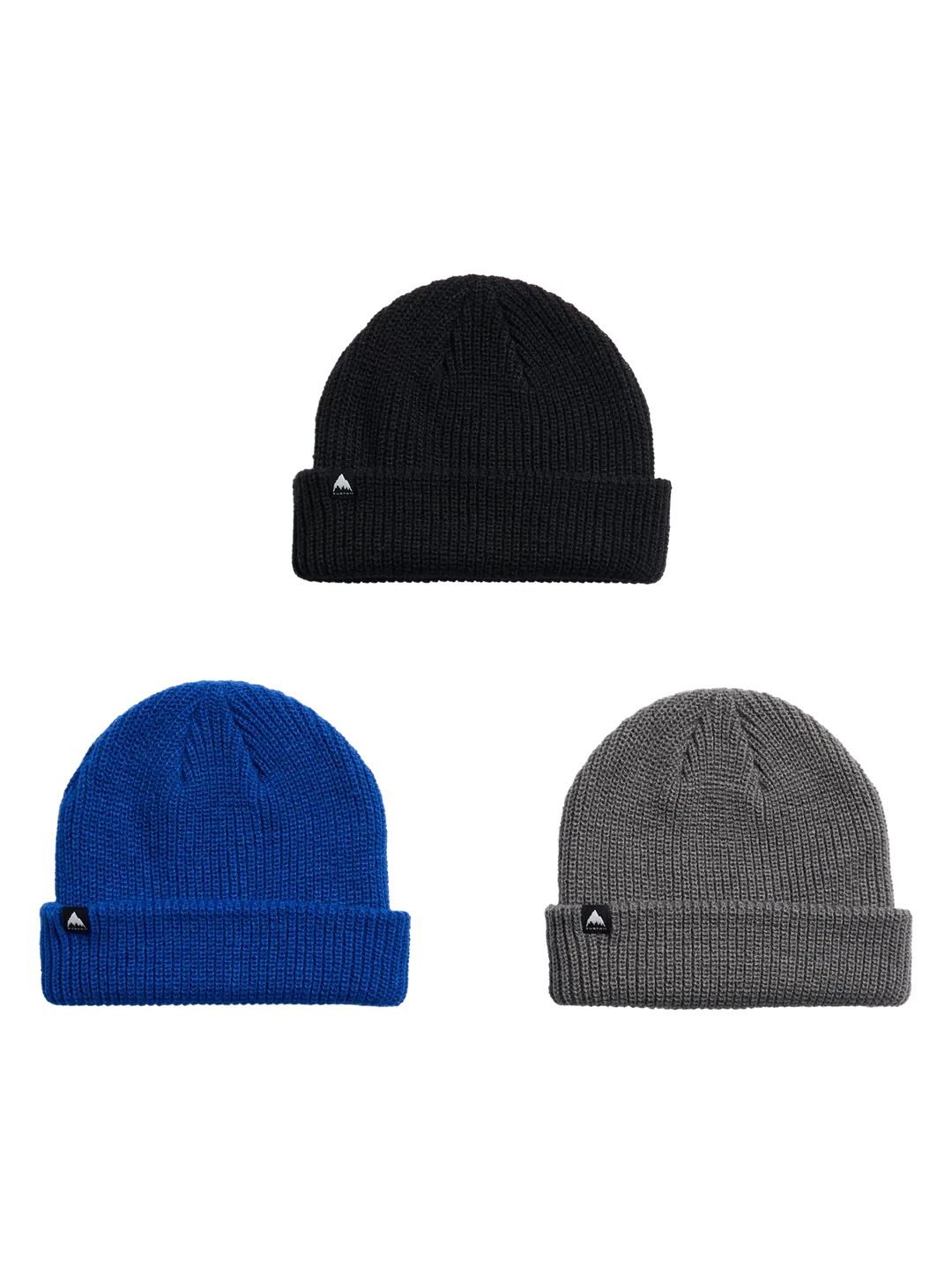 BURTON Kids DND Beanie 3 Pack True Black/Gotham Gray/Twilight Blue Boy's Beanies Burton 