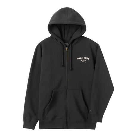 DARK SEAS Keeler Zip-Up Hoodie Black Men's Zip Hoodies Dark Seas 