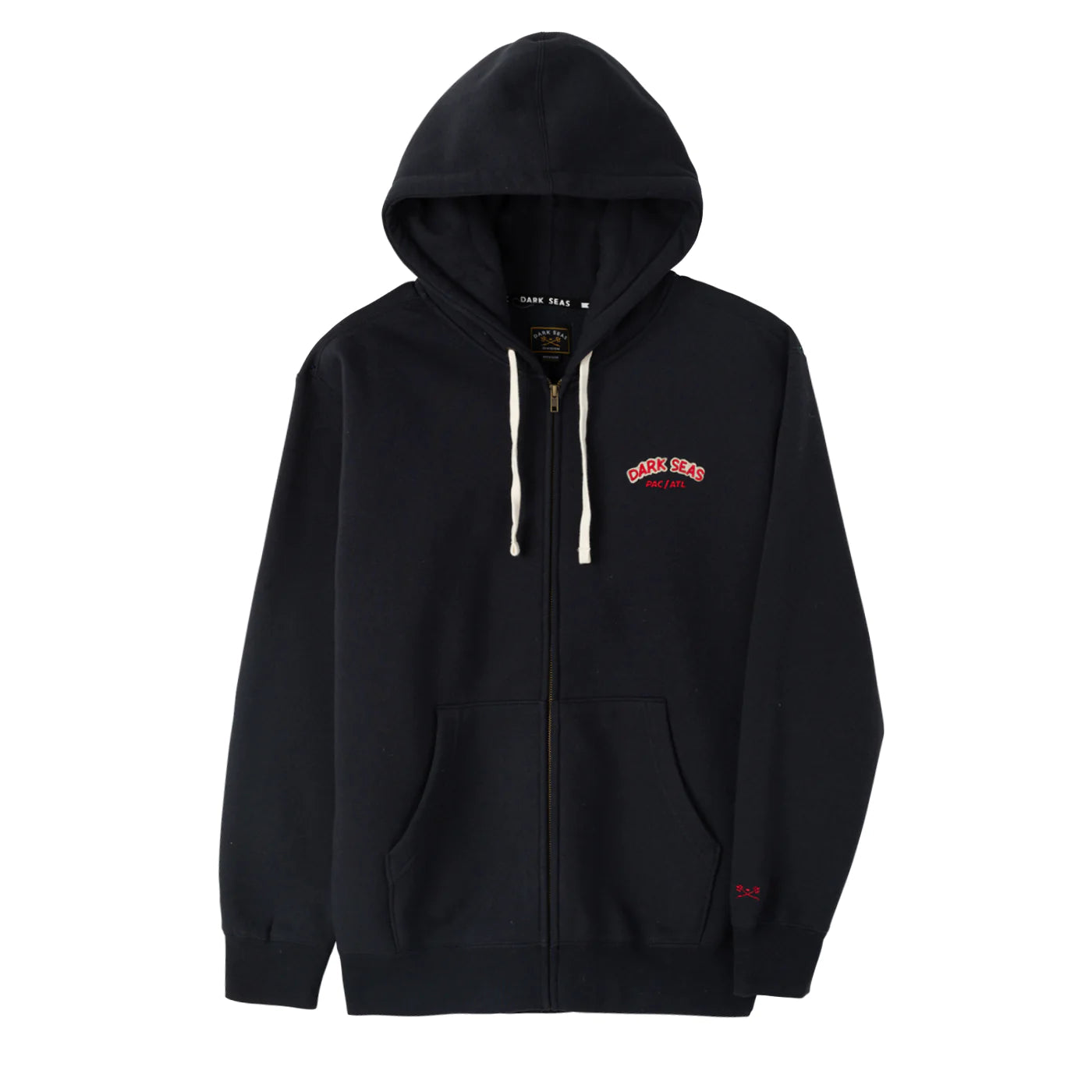 DARK SEAS Salud Zip Up Hoodie Navy Freeride Boardshop