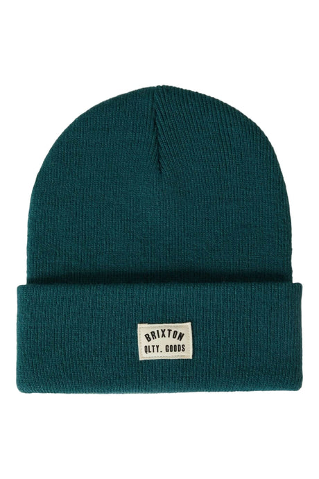 BRIXTON Woodburn Watch Cap Beanie Night Sage Men's Beanies Brixton 
