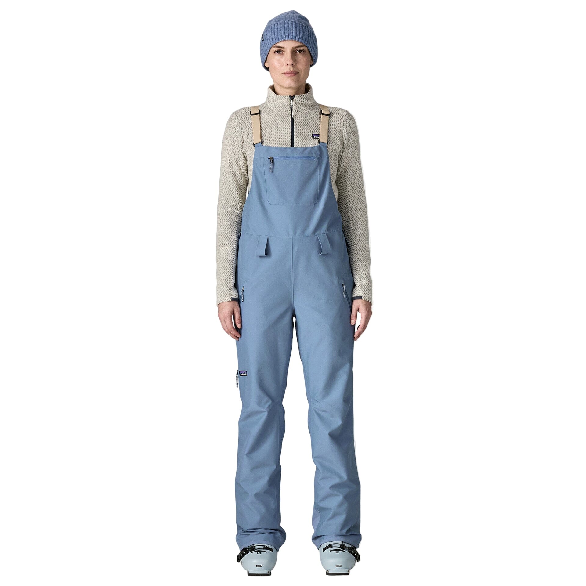 PATAGONIA Women's Powder Town Bib Snow Pants Barnacle Blue 2026 Women's Snow Bib Pants Patagonia 