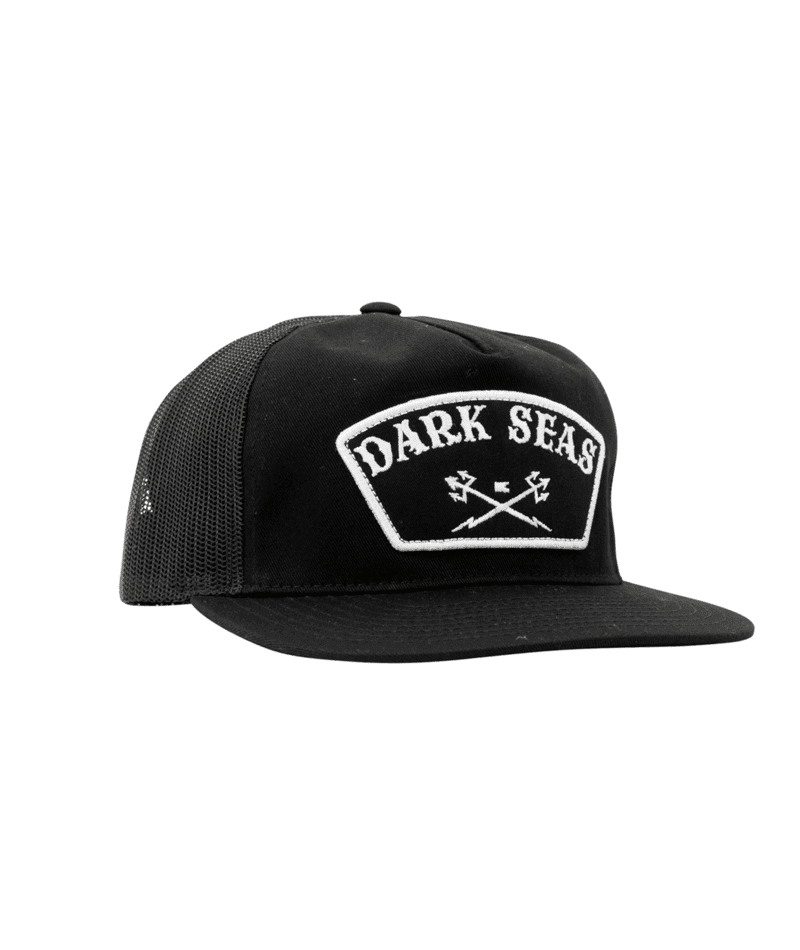 DARK SEAS Gothic Trucker Snapback Hat Black Men's Hats Dark Seas 