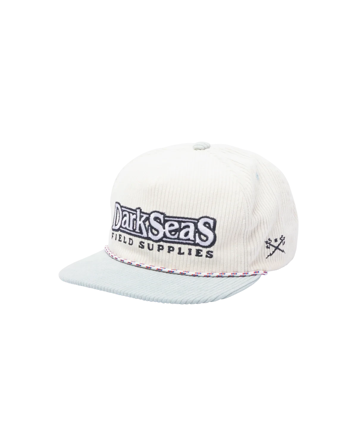 DARK SEAS Supplier Snapback Hat White/Aqua Men's Hats Dark Seas 