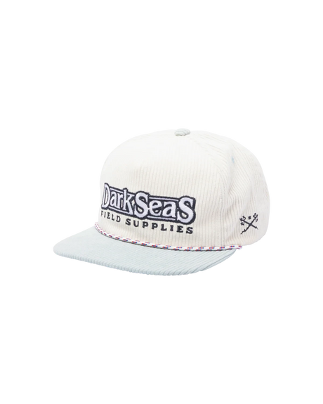 DARK SEAS Supplier Snapback Hat White/Aqua Men's Hats Dark Seas 