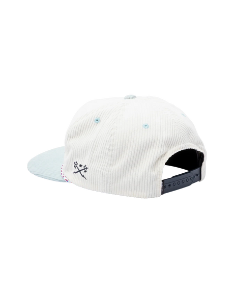DARK SEAS Supplier Snapback Hat White/Aqua Men's Hats Dark Seas 
