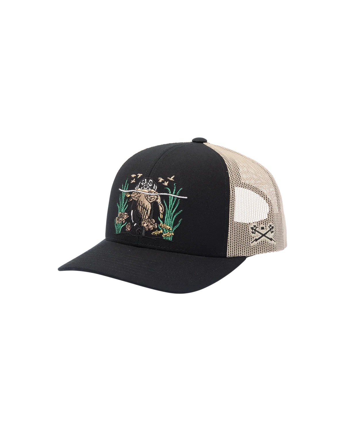 DARK SEAS Bashford Trucker Hat Black Men's Hats Dark Seas 