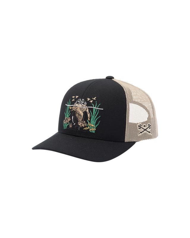 DARK SEAS Bashford Trucker Hat Black Men's Hats Dark Seas 