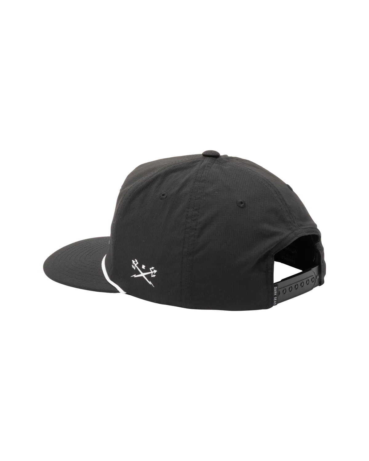 DARK SEAS Wishin Nylon Snapback Hat Black Men's Hats Dark Seas 