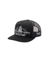 DARK SEAS Tall Ship Trucker Hat Black Men's Hats Dark Seas 