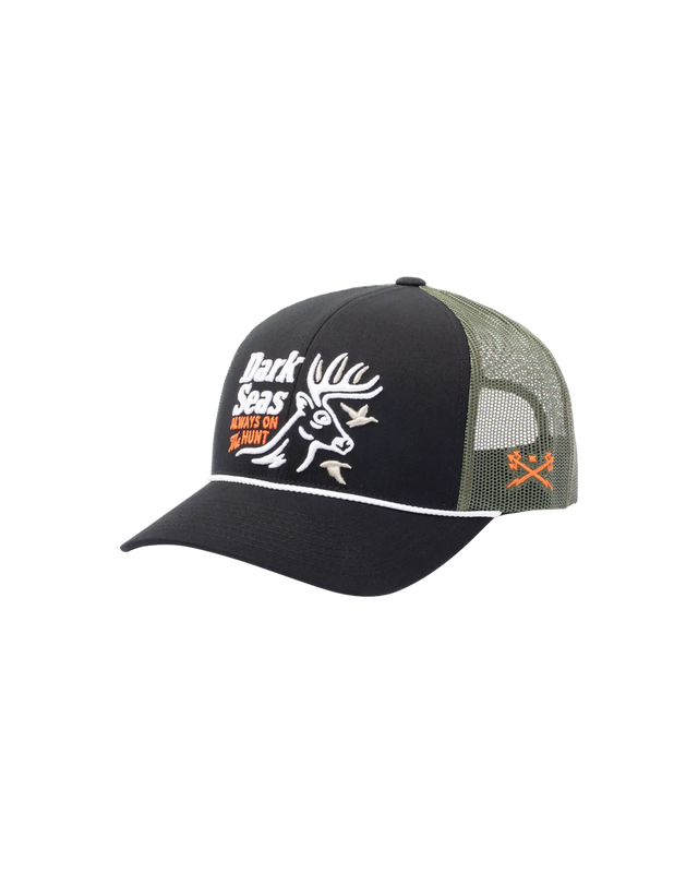 DARK SEAS Bucked Trucker Hat Black Men's Hats Dark Seas 