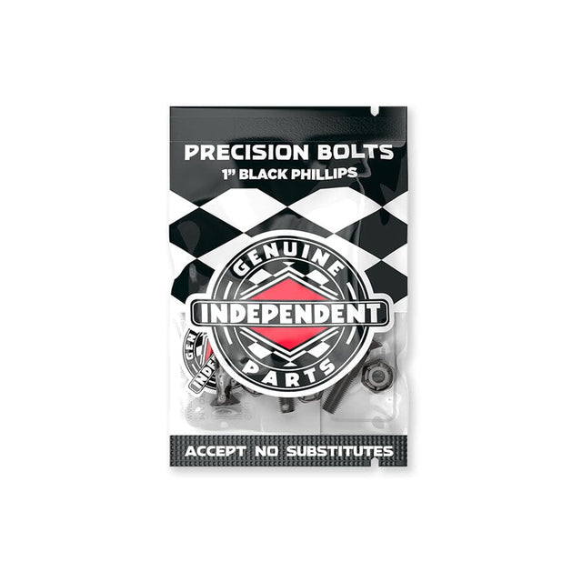 INDEPENDENT Phillips 1in Black Skateboard Hardware Skateboard Hardware Independent 