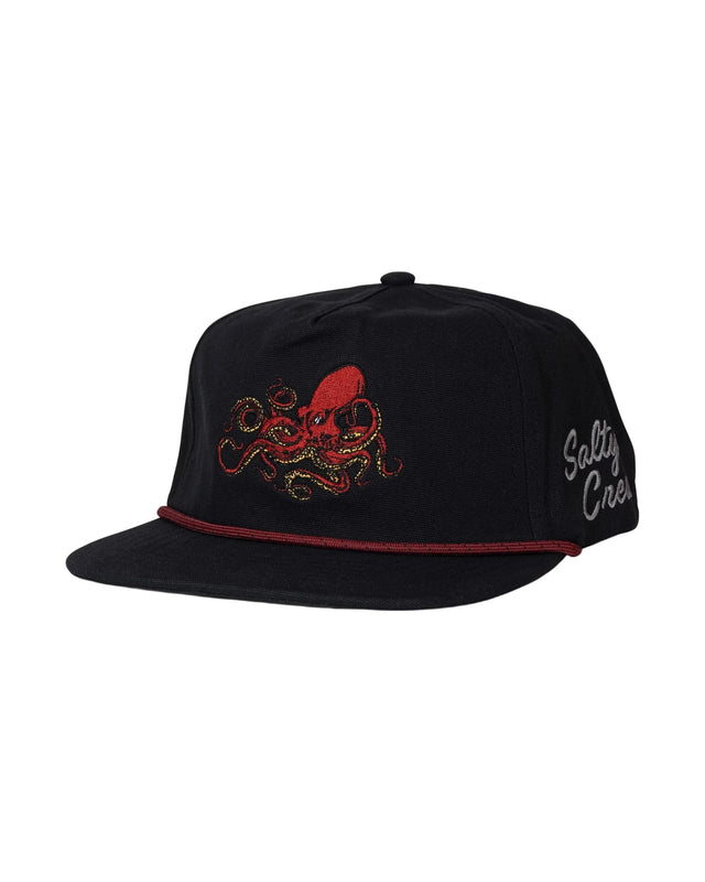SALTY CREW Coastal Snapback Hat Black Men's Hats Salty Crew 