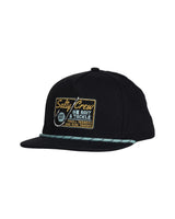 SALTY CREW Boy's Hooked Up Snapback Hat Black Boy's Hats Salty Crew 