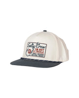 SALTY CREW Hooked Up Snapback Hat Off White/Navy Men's Hats Salty Crew 