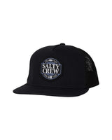 SALTY CREW Split Fill Trucker Hat Black Men's Hats Salty Crew 