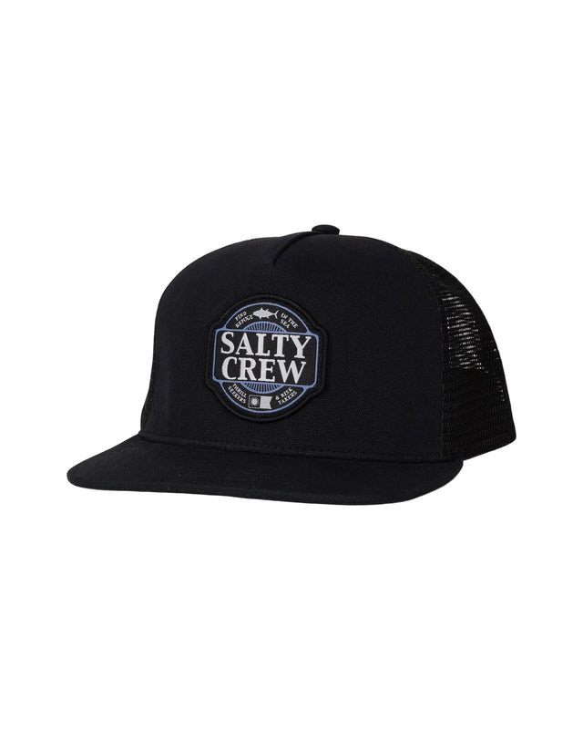 SALTY CREW Split Fill Trucker Hat Black Men's Hats Salty Crew 