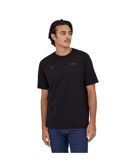 PATAGONIA Forge Mark Responsibili-Tee T-Shirt Black Men's Short Sleeve T-Shirts Patagonia 
