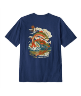 PATAGONIA Take a Stand Responsibili-Tee T-Shirt Pine Stream: Clement Blue Men's Short Sleeve T-Shirts Patagonia 